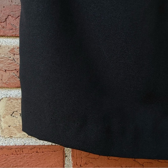 🔥 Trina Turk Black Gold Silver Metallic Wool Patterned Sleeveless Sheath Dress - Picture 3 of 8